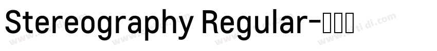 Stereography Regular字体转换